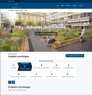 Screenshot der Anwendung